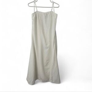 Japra white Cotton linen dress